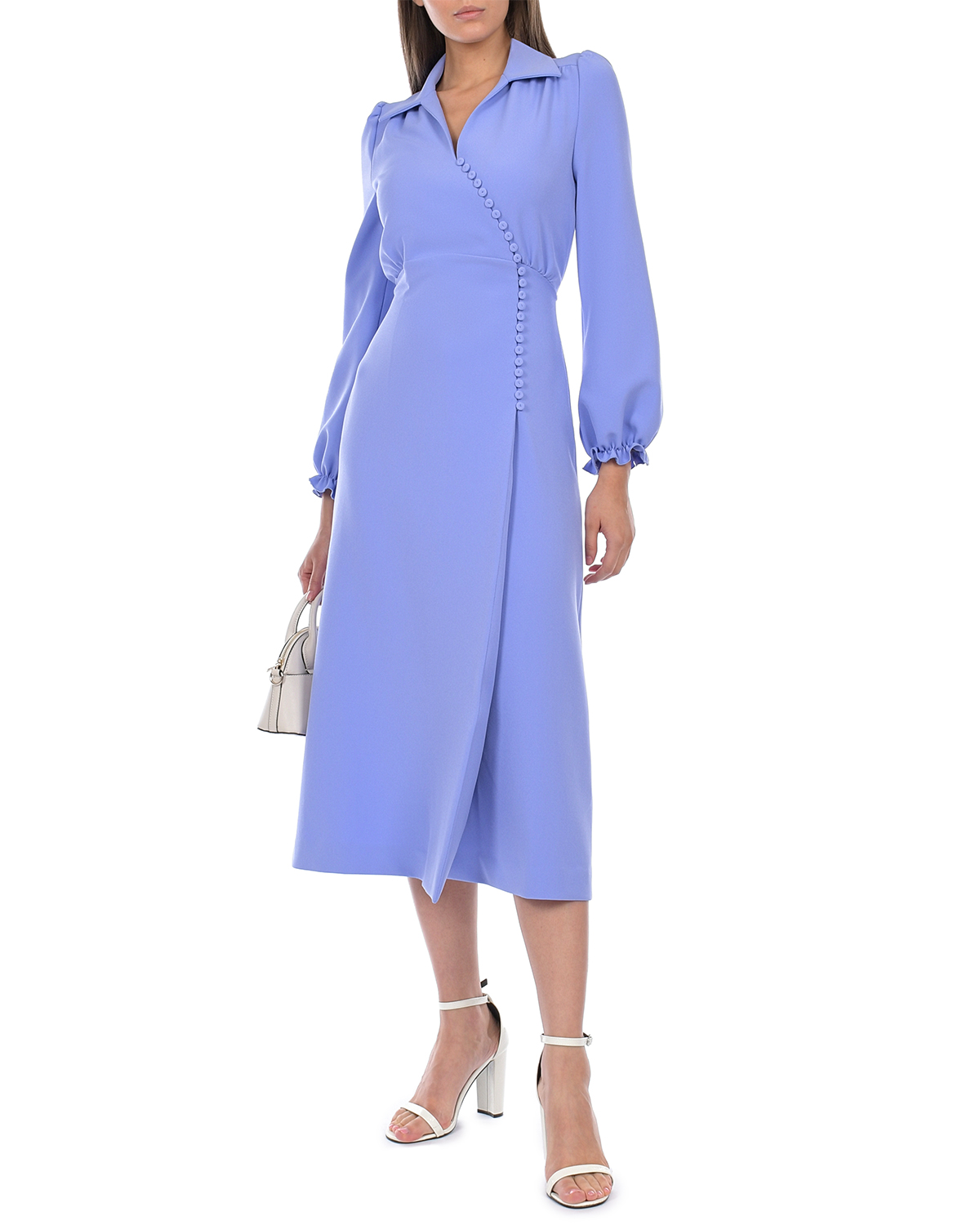 Лавандовое платье с отложным воротником Vivetta, размер 40, цвет нет цвета - фото 2