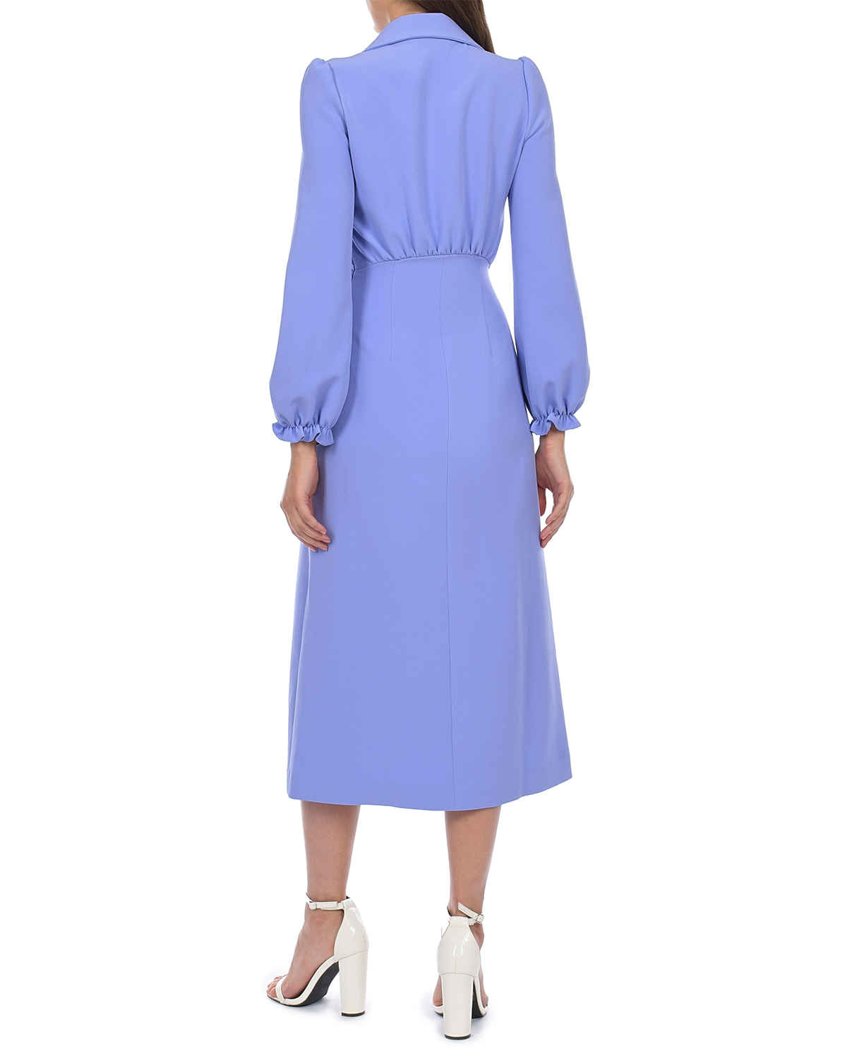 Лавандовое платье с отложным воротником Vivetta, размер 40, цвет нет цвета - фото 4