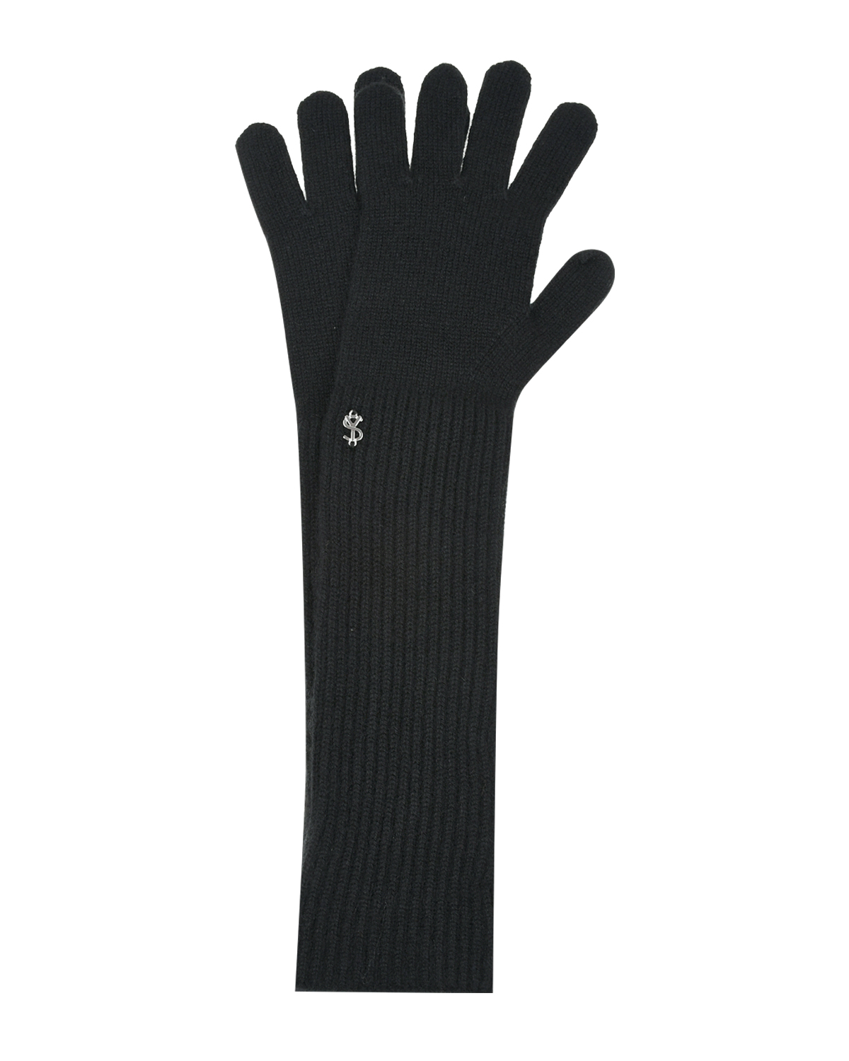 Перчатки черного цвета Yves Salomon, размер unica - фото 1