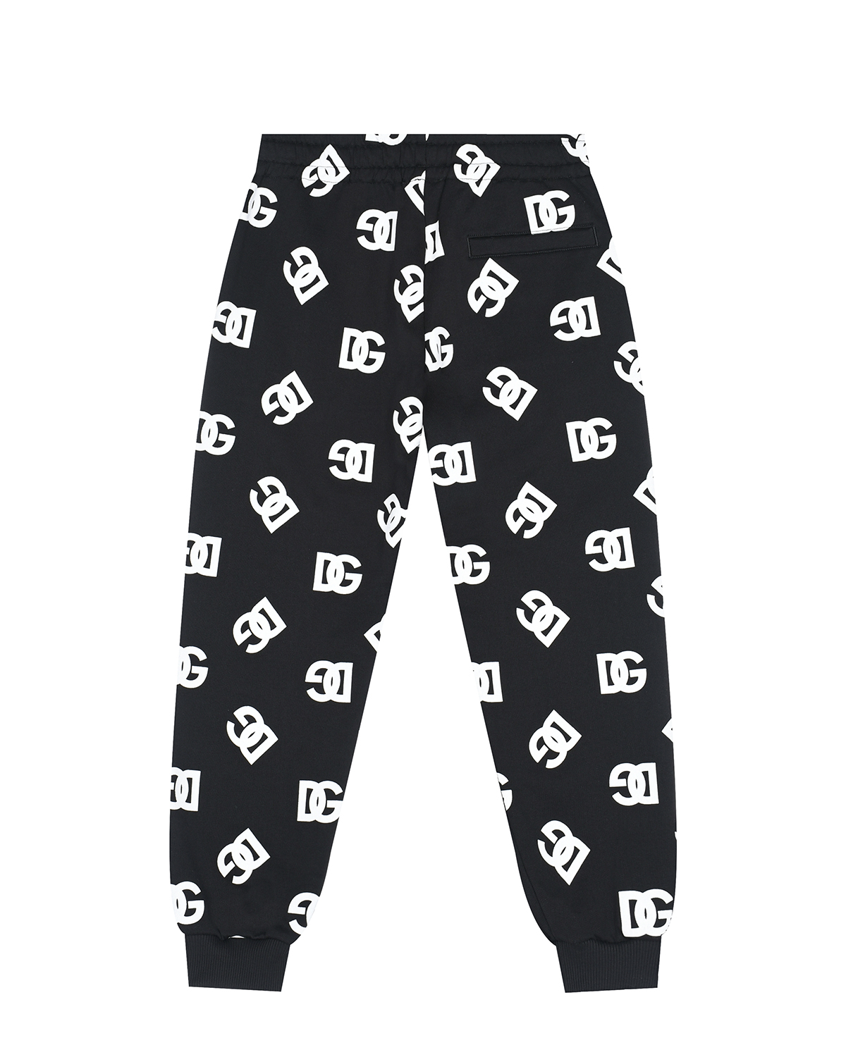 Черные спортивные брюки со сплошным белым лого Dolce&Gabbana детские, размер 116, цвет мультиколор - фото 2