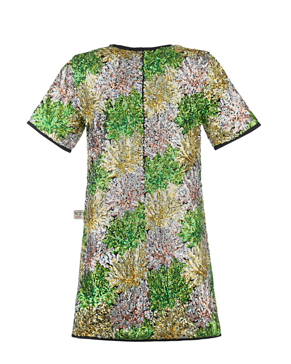 Платье с вышивкой пайетками No. 21 детское, размер 140, цвет мультиколор - фото 2