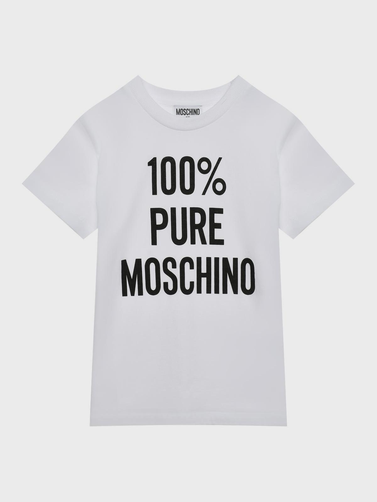 Футболка с принтом "100% Pure Moschino"