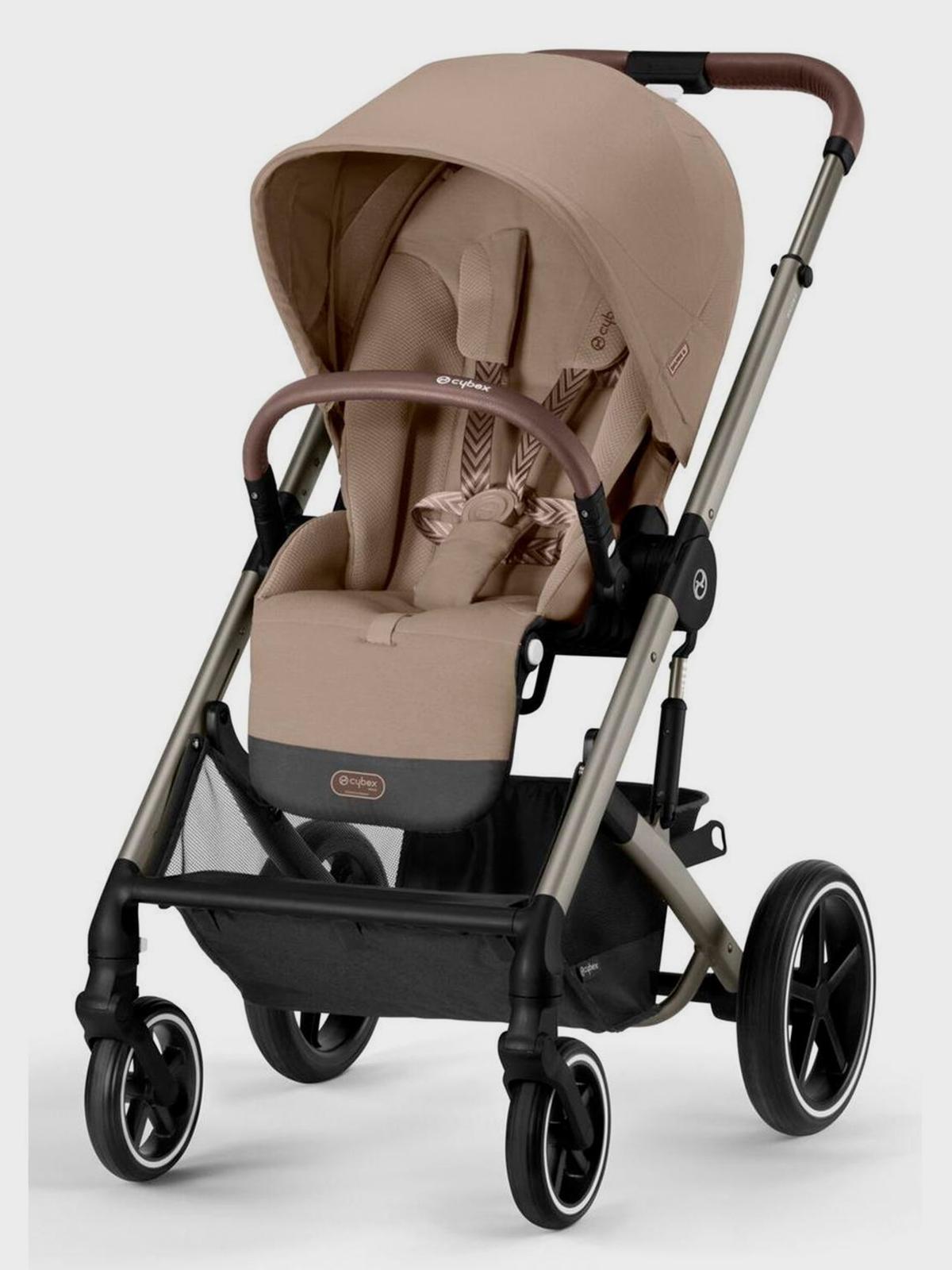 Коляска Balios S Lux TPE Almond Beige с дождевиком CYBEX