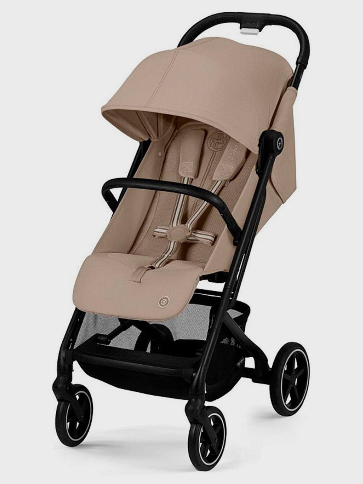 Коляска Beezy Almond Beige с дождeвиком и бампером CYBEX