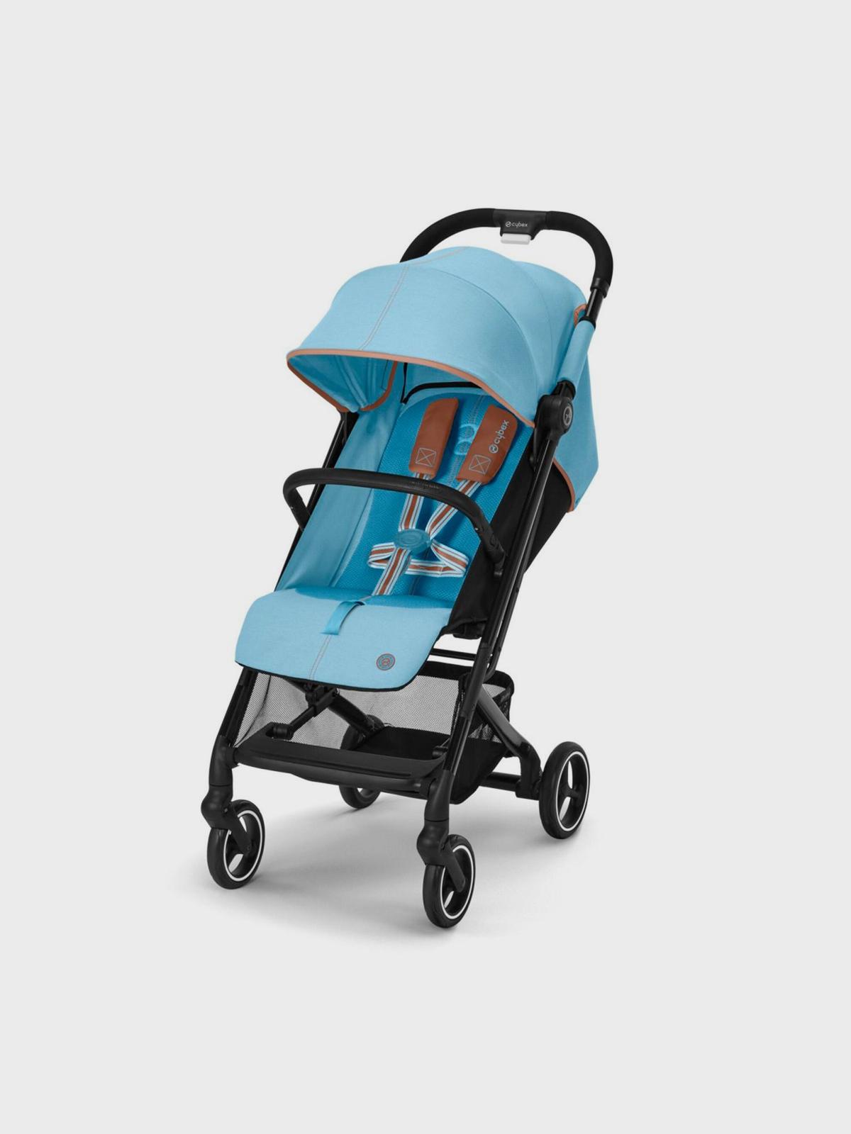 Коляска Beezy Beach Blue с дождeвиком и бампером CYBEX