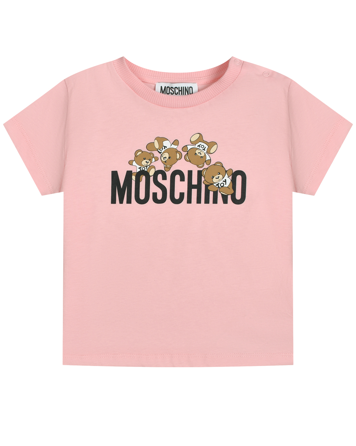 

Футболка c принтом "медвежата" Moschino, Розовый, Футболка c принтом "медвежата" Moschino