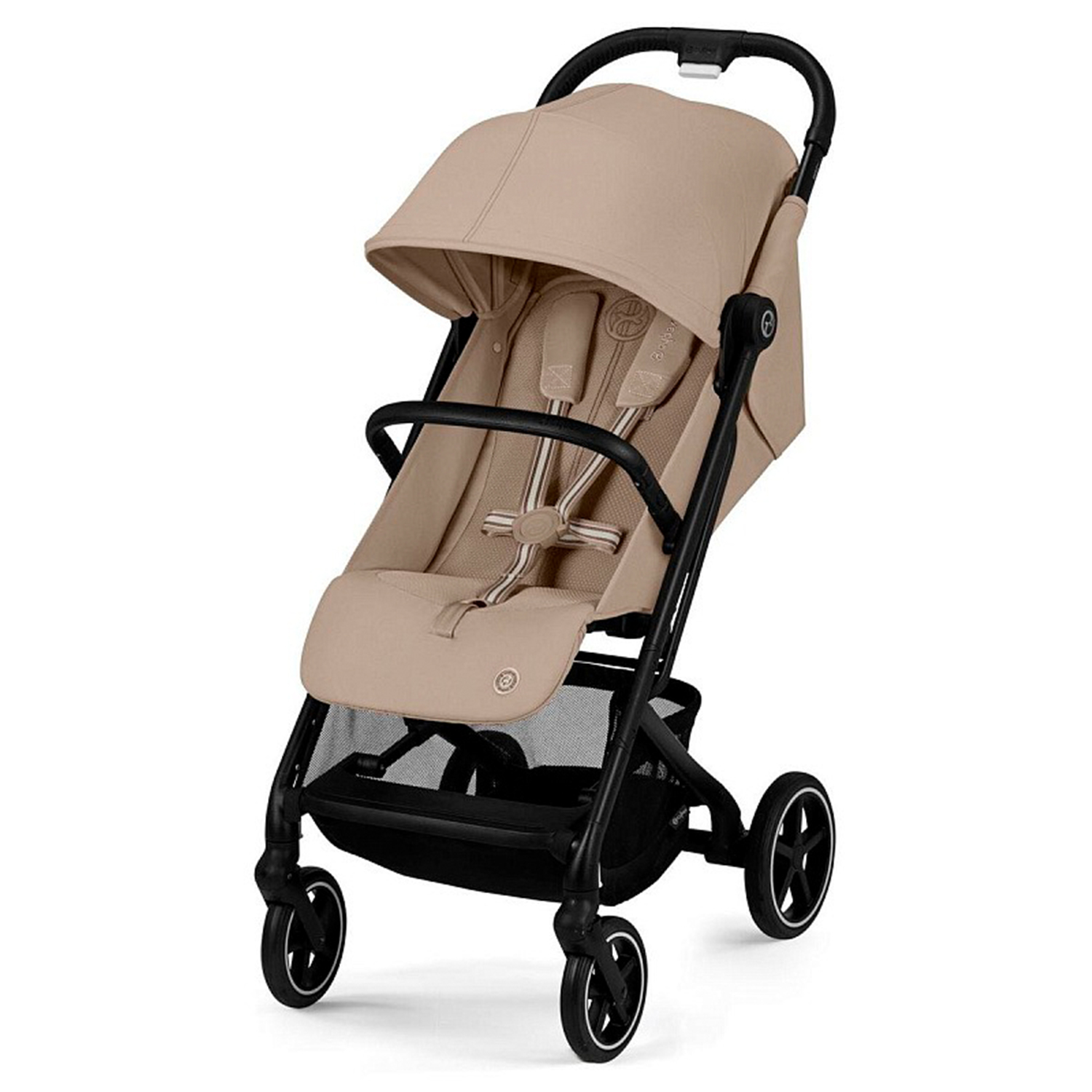 Коляска Beezy Almond Beige с дождeвиком и бампером CYBEX