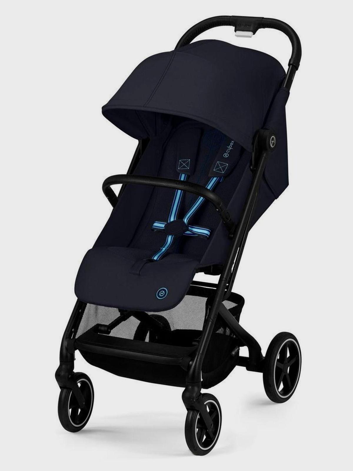 Коляска Beezy Dark Blue с дождeвиком и бампером CYBEX