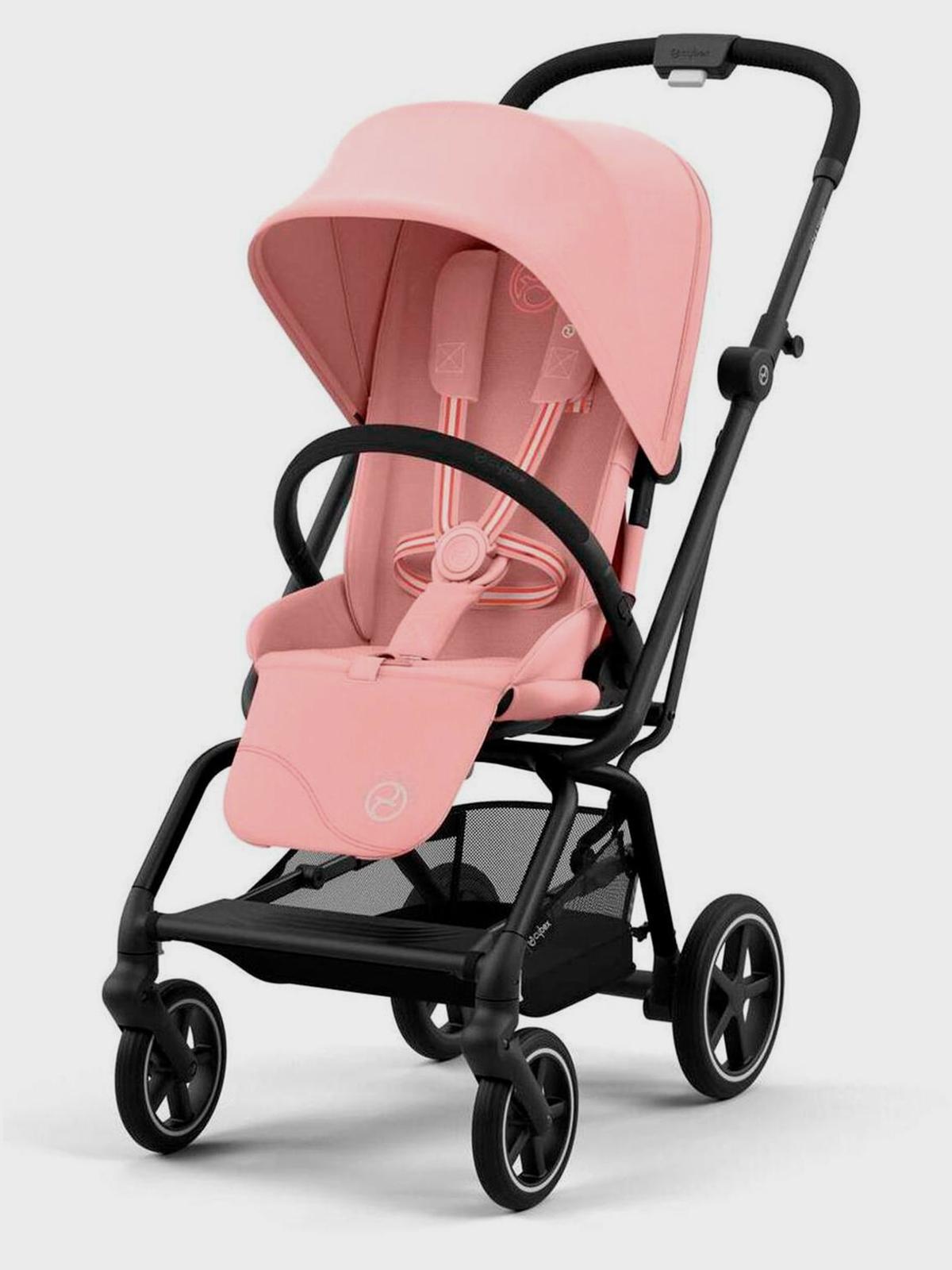 Коляска Eezy S Twist+2 BLK Candy Pink с бампером CYBEX