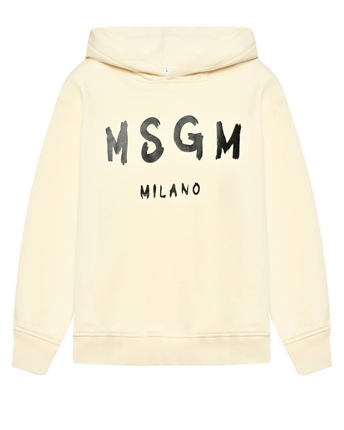 Толстовка-худи из флиса с логотипом кремовая MSGM 8749₽