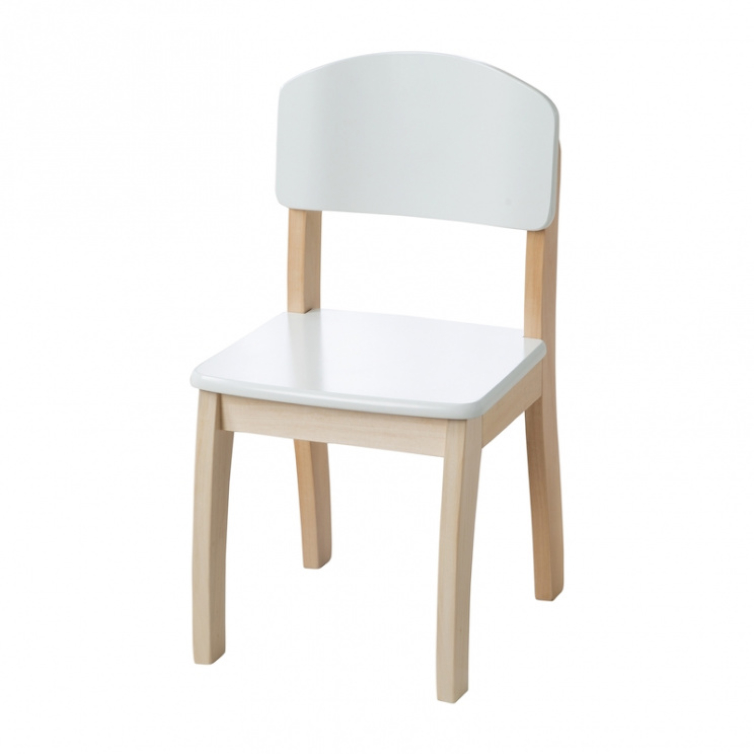 Детский деревянный стульчик белый