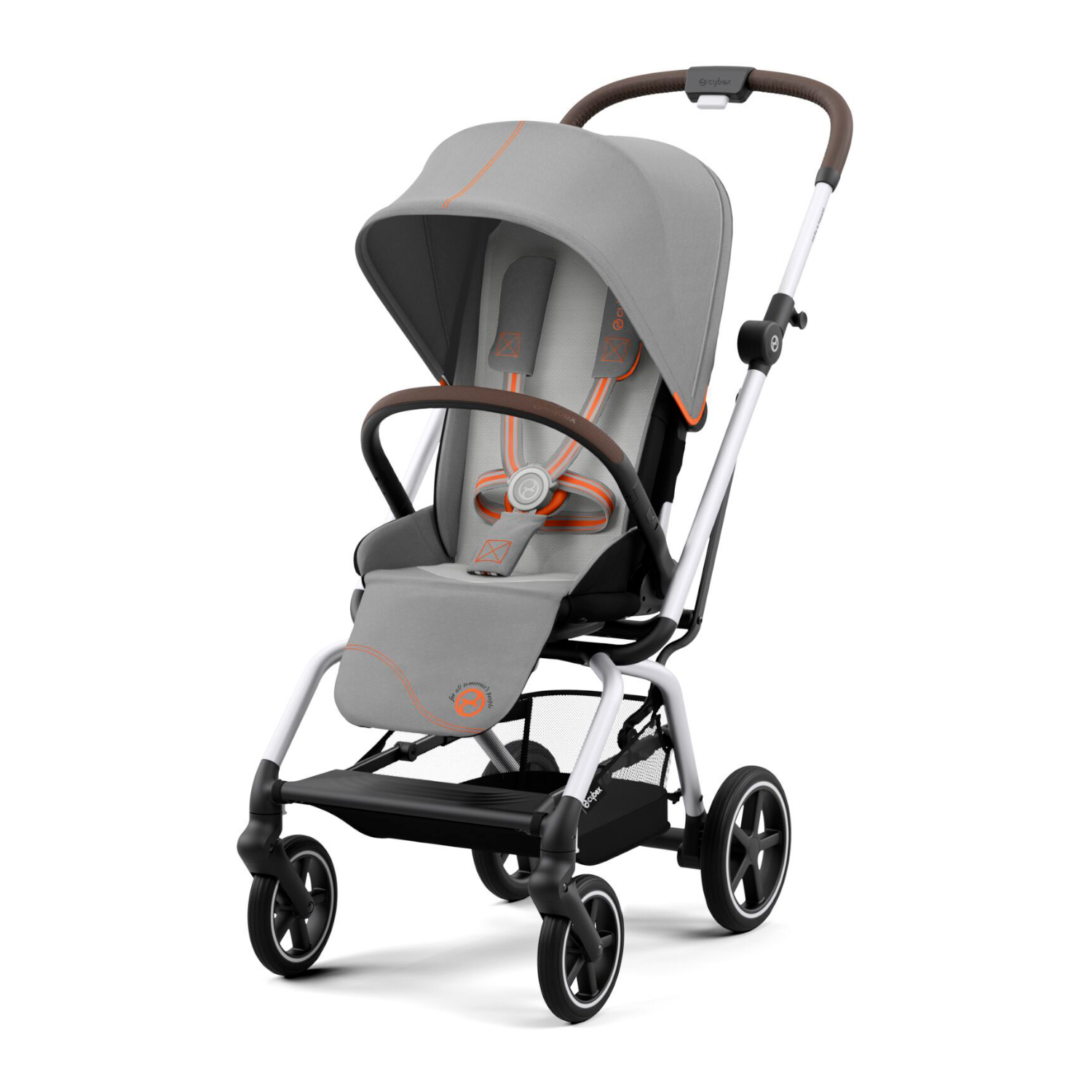 Коляска прогулочная Eezy S Twist+ 2 SLV Lava Grey с бампером CYBEX