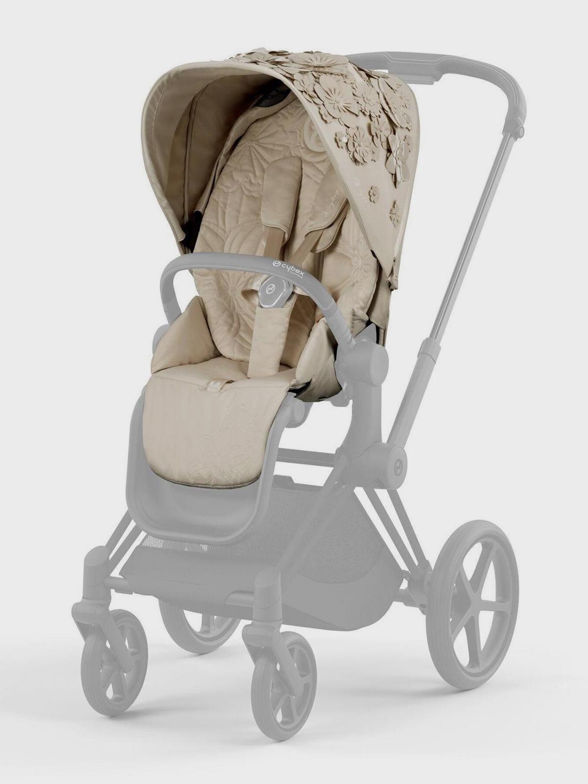 Набор чехлов прогулочного блока для коляски PRIAM IV FE SIMPLY FLOWERS BEIGE CYBEX