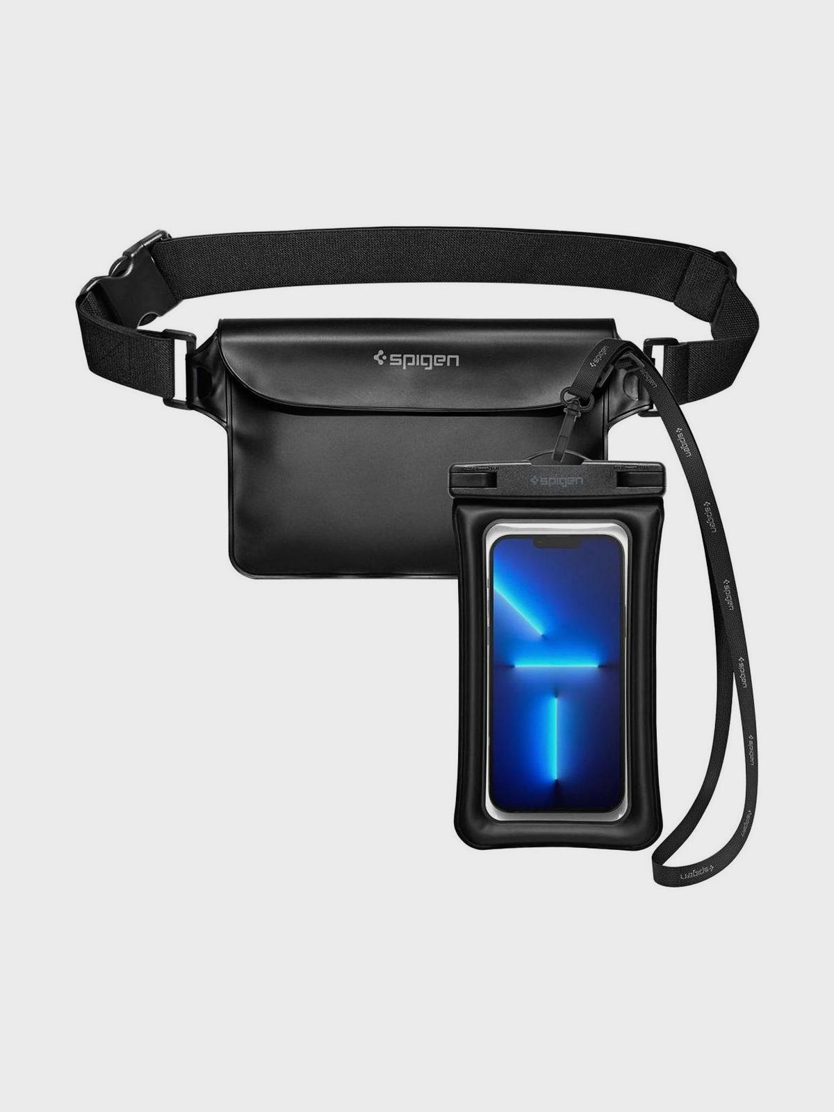 Сумка поясная водонепроницаемая и чехол универсальный A621 UNIVERSAL WATERPROOF CASE & WAIST BAG BLA Spigen