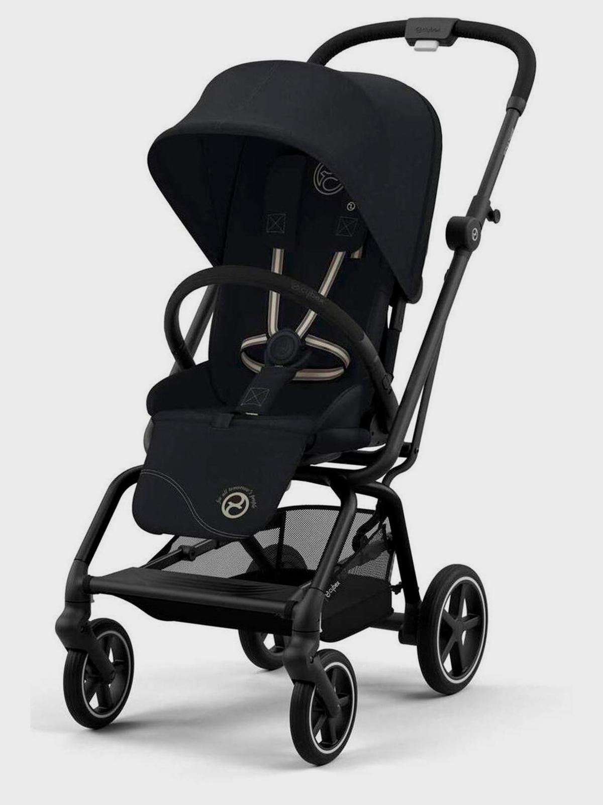 Коляска Eezy S Twist+2 BLK Magic Black с дождeвиком и бампером CYBEX