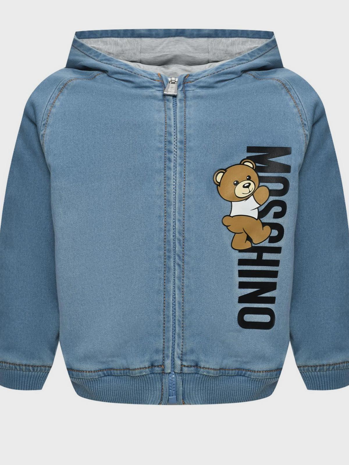 Джинсовая куртка с капюшоном Moschino