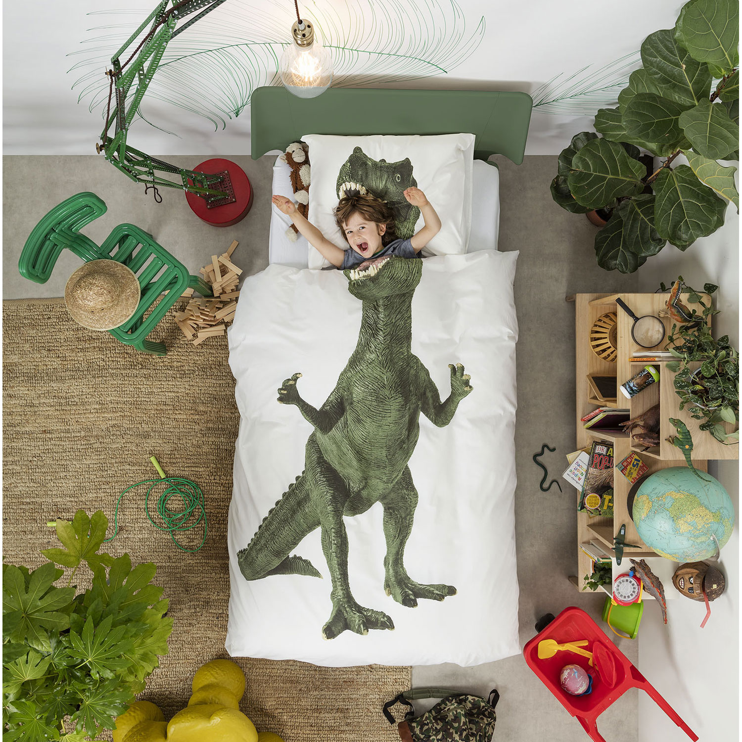 кровать динозавр для мальчика