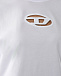 Футболка oversize с лого, белая Diesel | Фото 8