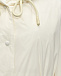 Куртка с капюшоном и поясом, белая Yves Salomon | Фото 7