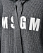 Укороченный джемпер с капюшоном, серый MSGM | Фото 6