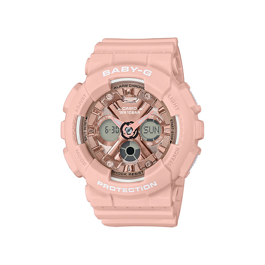 Часы Baby-G с медным циферблатом, розовые CASIO | Фото 1