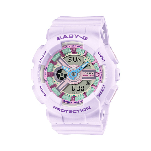 Часы Baby-G круглые, фиолетовые CASIO | Фото 1