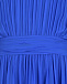 Синее шелковое платье с драпировкой Alberta Ferretti | Фото 3
