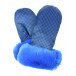 Синие варежки с принтом &quot;гусиная лапка&quot; Ploomlé | Фото 1