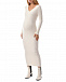 Трикотажное платье миди молочного цвета Pietro Brunelli | Фото 7