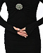 Платье с драпировкой, черное Roberto Cavalli | Фото 11