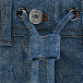 Сумка из денима со шнурком, синяя Mo5ch1no Jeans | Фото 6