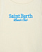 Майка с вышитым логотипом, белая Saint Barth | Фото 3