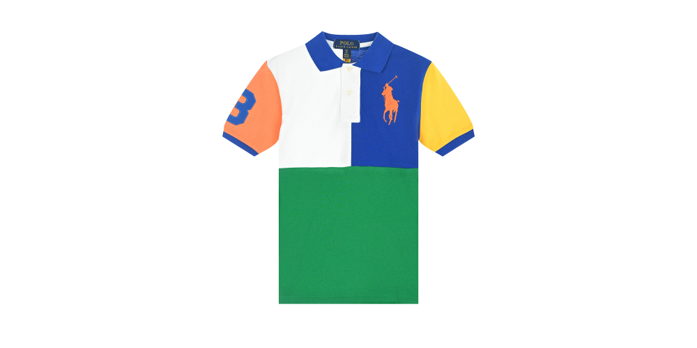 color block polo