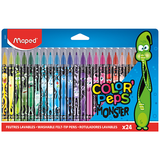 Фломастеры ColorPeps Monsters, 24 шт. Maped | Фото 1