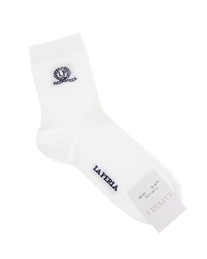 Белые носки с принтом &quot;Морской узел&quot; La Perla | Фото 1