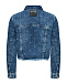 Куртка джинсовая укороченная со слошным лого Givenchy | Фото 2