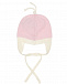 Розовая шапка с белым кантом Tomax | Фото 2