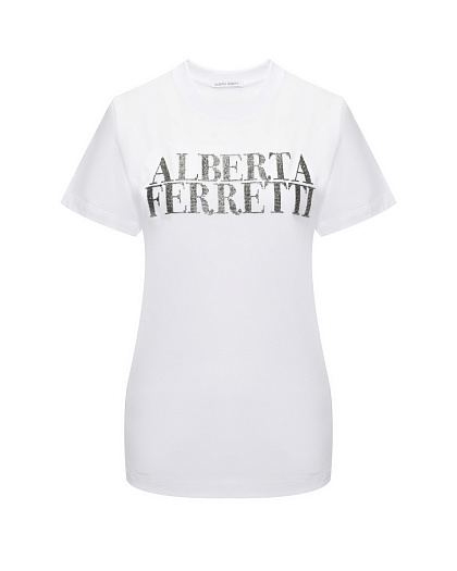 Футболка с лого Alberta Ferretti | Фото 1