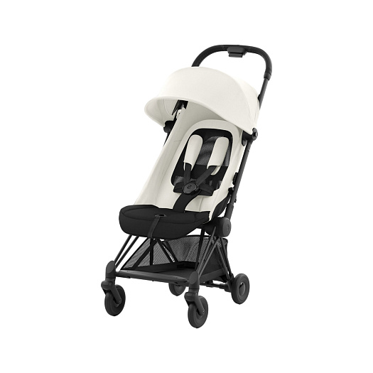 Коляска прогулочная Coya matt black off white с дождевиком CYBEX | Фото 1