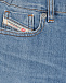 Синие джинсовые бермуды с отворотами Diesel | Фото 3