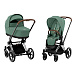 Коляска 2 в 1 Priam IV, chrome brown leaf green CYBEX | Фото 1