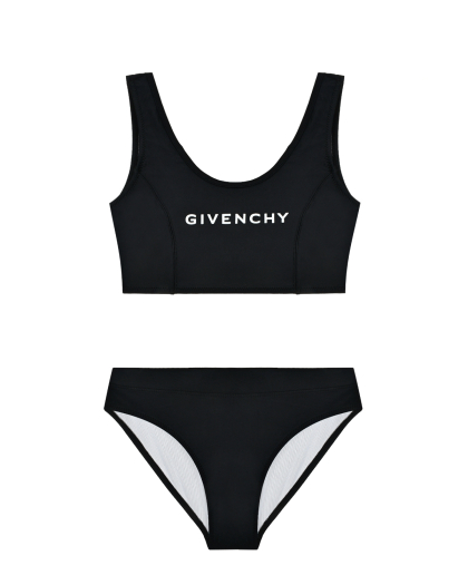 Купальник раздельный с логотипом, черный Givenchy | Фото 1