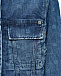 Куртка джинсовая укороченная со слошным лого Givenchy | Фото 4