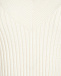Трикотажное платье миди молочного цвета Pietro Brunelli | Фото 12