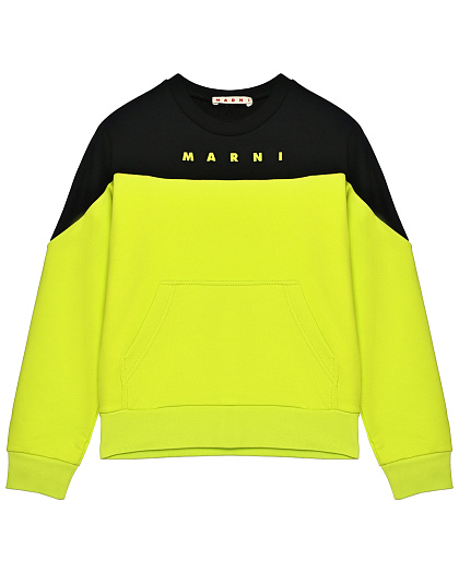 Свитшот в стиле color block MARNI | Фото 1