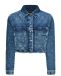 Куртка джинсовая укороченная со слошным лого Givenchy | Фото 1