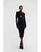 Платье с драпировкой, черное Roberto Cavalli | Фото 2