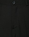 Классически брюки из костюмной шерсти, черные Dal Lago | Фото 3