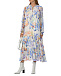 Платье с принтом &quot;ирисы&quot; Pietro Brunelli | Фото 3