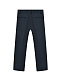 Трикотажные классические брюки, синие Dal Lago | Фото 2